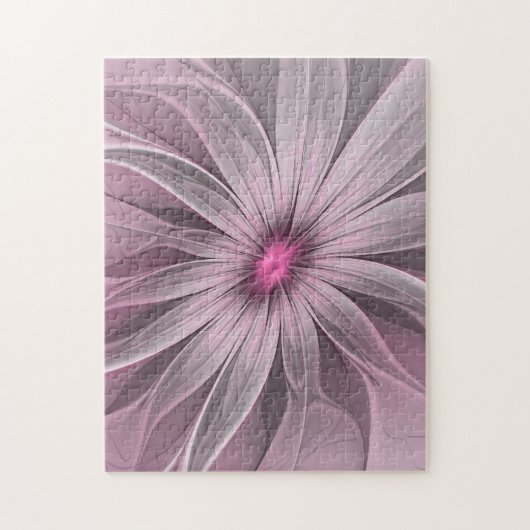 Fantasy Bloem Abstract Prume Bloemige Fractale Kun Legpuzzel (Verticaal)