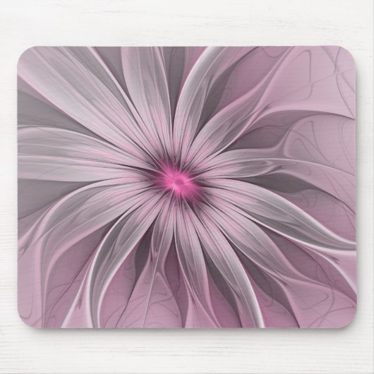 Fantasy Bloem Abstract Prume Bloemige Fractale Kun Muismat (Voorkant)
