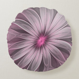 Fantasy Bloem Abstract Prume Bloemige Fractale Kun Rond Kussen