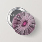 Fantasy Bloem Abstract Prume Bloemige Fractale Kun Ronde Button 5,7 Cm (Voorkant /achterkant)
