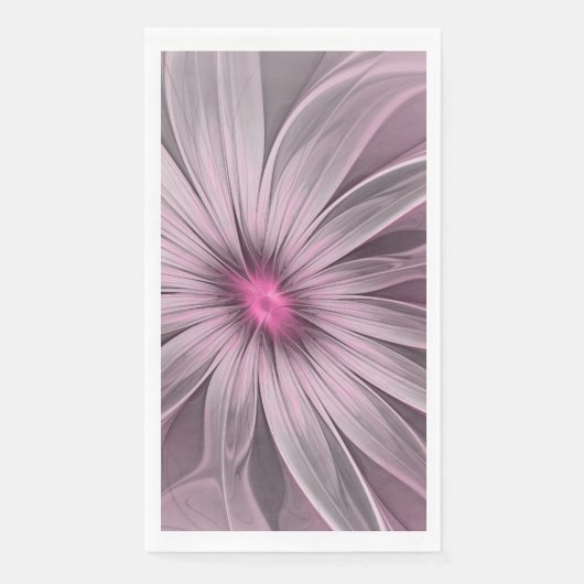Fantasy Bloem Abstract Prume Bloemige Fractale Kun Servet (Voorkant)