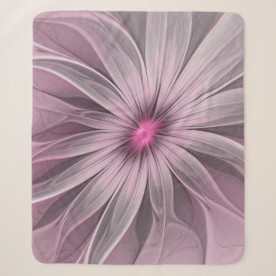 Fantasy Bloem Abstract Prume Bloemige Fractale Kun Sherpa Deken