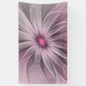 Fantasy Bloem Abstract Prume Bloemige Fractale Kun Spandoek (Verticaal)
