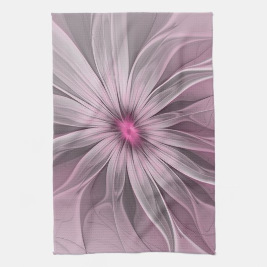 Fantasy Bloem Abstract Prume Bloemige Fractale Kun Theedoek (Verticaal)