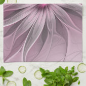 Fantasy Bloem Abstract Prume Bloemige Fractale Kun Theedoek (Gevouwen)