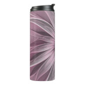 Fantasy Bloem Abstract Prume Bloemige Fractale Kun Thermosbeker (Gedraaid links)