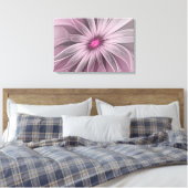 Fantasy Bloem Abstract Prunus Bloemige Fractale Ku Canvas Afdruk (Insitu (Slaapkamer))