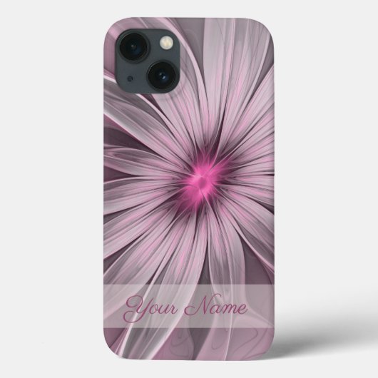Fantasy Bloem Abstracte Pruim Bloemig Fractal Naam Case-Mate iPhone Case (Achterkant)