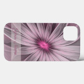 Fantasy Bloem Abstracte Pruim Bloemig Fractal Naam Case-Mate iPhone Case (Achterkant (horizontaal))