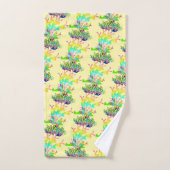 Fantasy Bloem Lichtgeel Bad Handdoek (Handdoek)