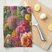 Fantasy Bloem Tuin Keukendoek Theedoek (Quarter Fold)