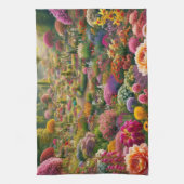 Fantasy Bloem Tuin Keukendoek Theedoek (Verticaal)
