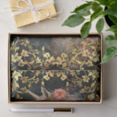 Fantasy Bloem Wit Eenhoorn & Gouden Lijst Tissuepapier (Geschenk)