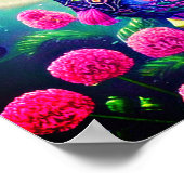 Fantasy bloem zeepaardje    poster (Hoek)