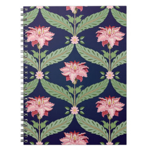 Fantasy Bloemen: Donker Indische Motieven Notitieboek