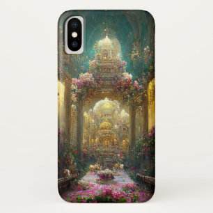 Fantasy Bloemen Kerk - iPhone Case