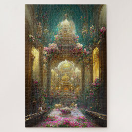 Fantasy Bloemen Kerk - Puzzel