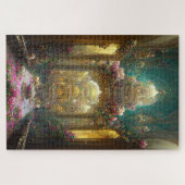Fantasy Bloemen Kerk - Puzzel Legpuzzel (Horizontaal)