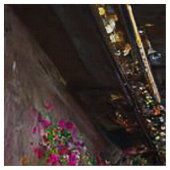 Fantasy Bloemen Kerk - Stof (Swatch)