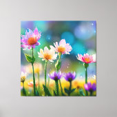 *~ Fantasy Bloemen Magische  Bloemen AP56 Canvas Afdruk (Voorkant)