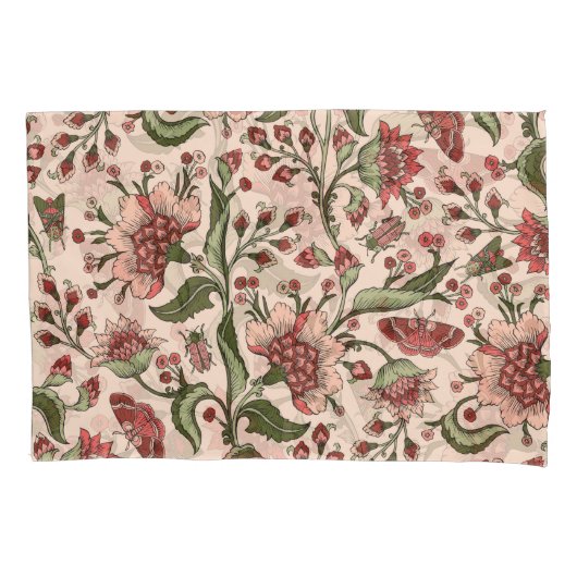 Fantasy Bloemen Paisley Hand getrokken Kussensloop (Voorkant)