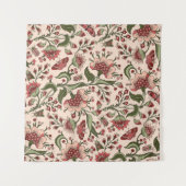 Fantasy Bloemen Paisley Hand getrokken Wandkleed (Voorkant (horizontaal))