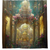 Fantasy Bloemenkerk - Douchegordijn (Voorkant)