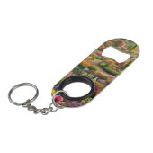 Fantasy Bloementuin Flesopener Sleutelhanger Mini Flessenopener (Voorkant Gekanteld)