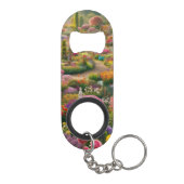 Fantasy Bloementuin Flesopener Sleutelhanger Mini Flessenopener (Achterkant)