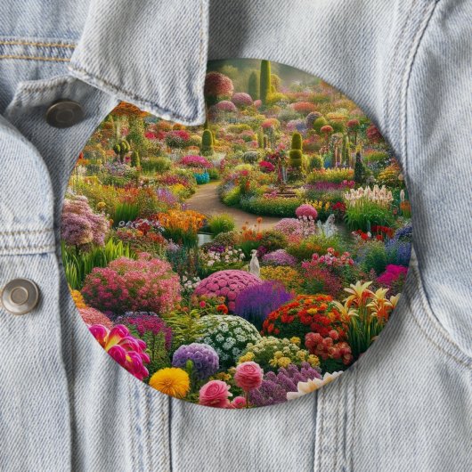 Fantasy Bloementuin Statement Knoop Ronde Button 6,0 Cm (In situ)