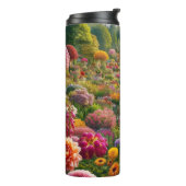 Fantasy Bloementuin Thermische Tumbler Thermosbeker (Gedraaid links)
