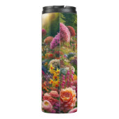 Fantasy Bloementuin Thermische Tumbler Thermosbeker (Achterkant)