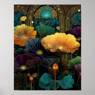 Fantasy Bloemstuk Muurkunst - 4x5 Printbare Downlo Poster