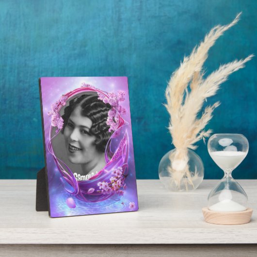 Fantasy Blossoms en Water Art Lijst Plaque Fotoplaat (Zijkant)