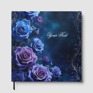 Fantasy Blue and Purple Wedding Roses Gastenboek
