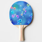 Fantasy blue bubbles pong Paddles Tafeltennisbatje (Achterkant)