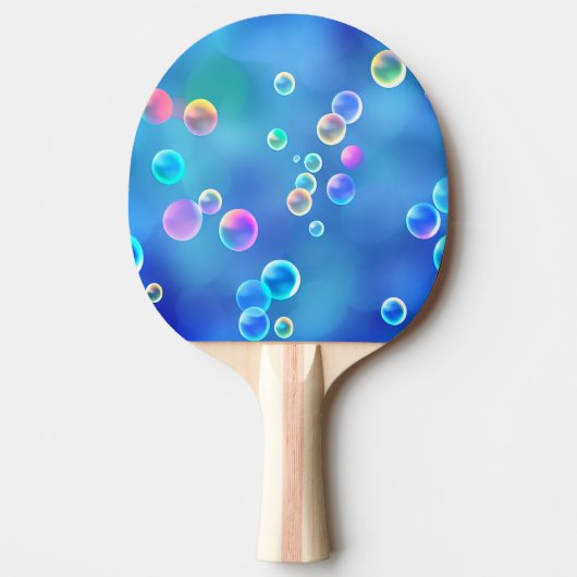 Fantasy blue bubbles pong Paddles Tafeltennisbatje (Voorkant)