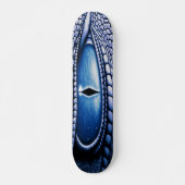 Fantasy Blue Dragon Eye Skateboard (Voorkant)