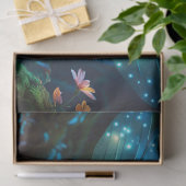 Fantasy Blue Dragonfly Fairy Prinses Decoupage Tissuepapier (Geschenk)