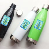 Fantasy Blue Green Seahorse Dragon Seaweed Lijst Sticker