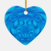Fantasy Blue Heart Keramisch Ornament (Voorkant)