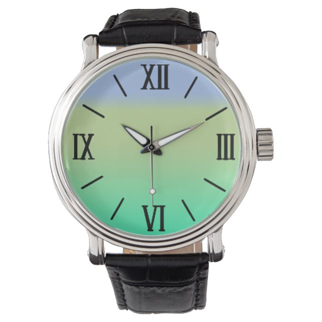 Fantasy Blue Sky wach Horloge (Voorkant)