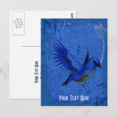 Fantasy Bluebird Natuur  Briefkaart (Voorkant / Achterkant)