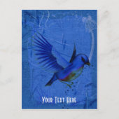 Fantasy Bluebird Natuur Briefkaart (Voorkant)