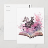 Fantasy Boek Liefhebber Design Briefkaart (Voorkant / Achterkant)