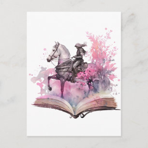 Fantasy Boek Liefhebber Design Briefkaart