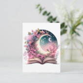 Fantasy Boek Liefhebber Design Briefkaart (Staand voorkant)