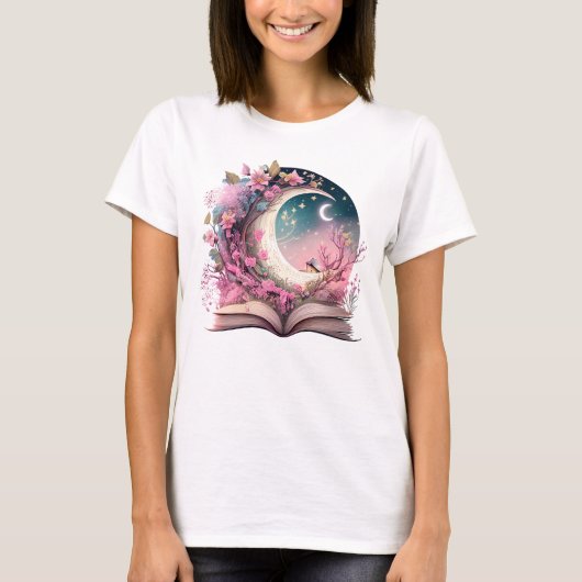 Fantasy Boek Liefhebber Design T-shirt (Voorkant)