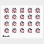 Fantasy Boek Liefhebber Design Vierkante Sticker (Vel)