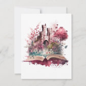 Fantasy Boek Liefhebber Ontwerp Notitiekaartje (Achterkant)